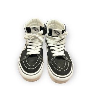 * Vans Women's Sk8-high Tapered Stackform Black/White Suede Sneakers